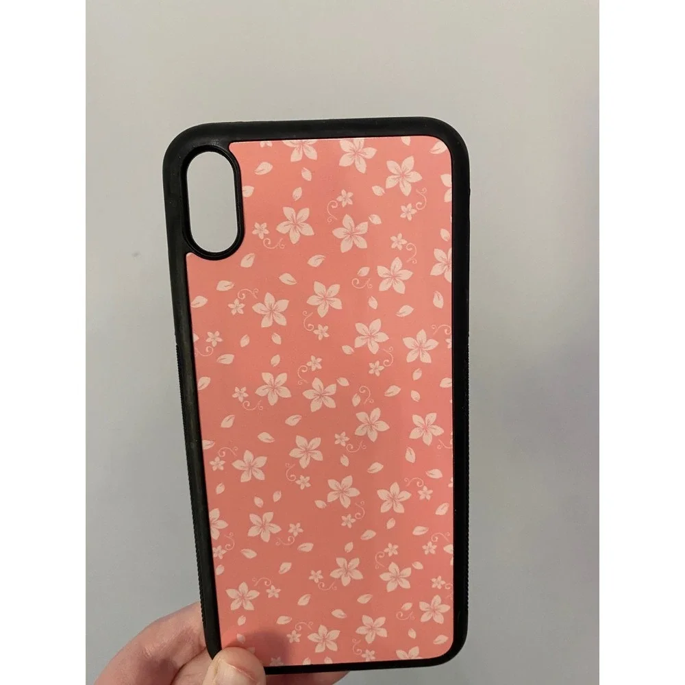 Phone Case Unisex iPhone XS Max Coral Pink Floral Cherry Blossom Sakura